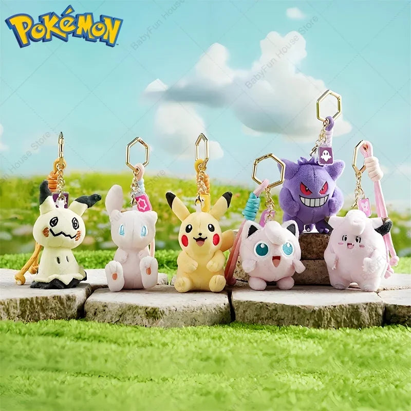 Pokemon Character Plush Toy Keychain Set