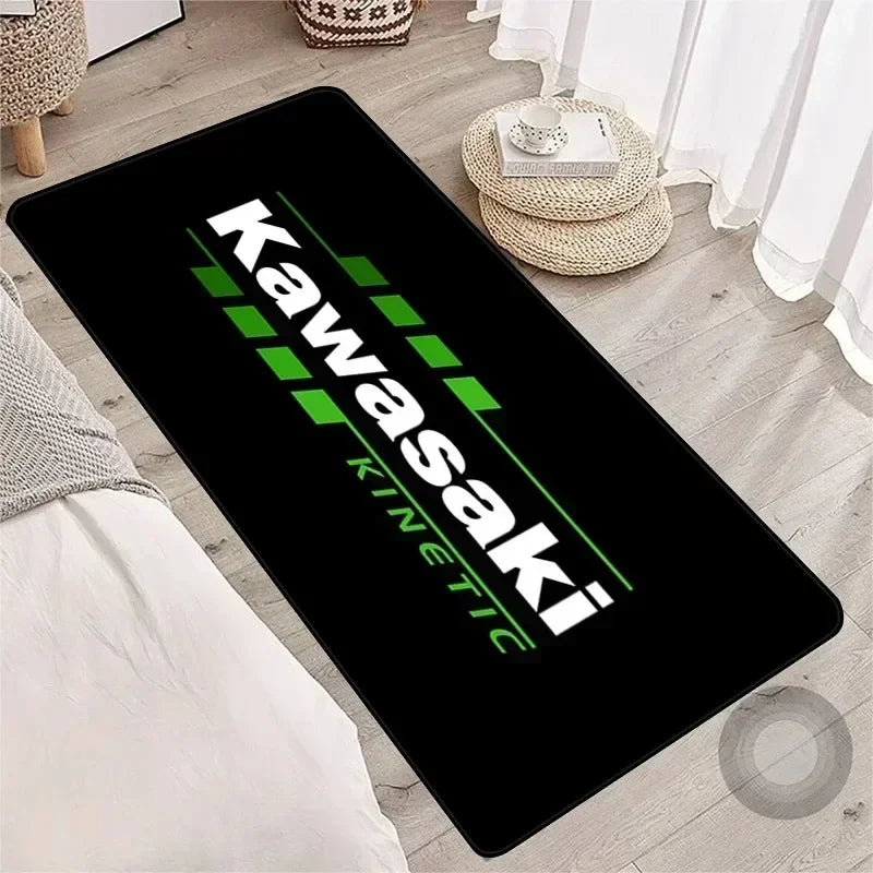 Motorcycle racing anti-slip garage rug