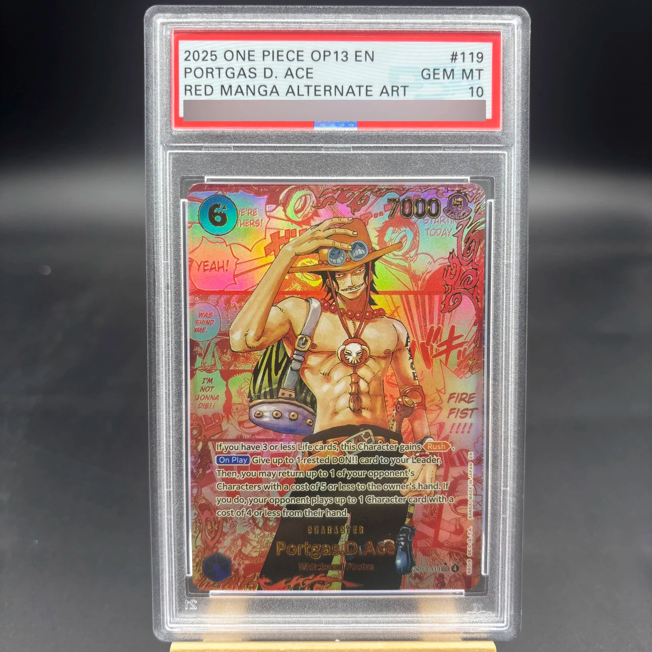 One Piece OP13 Luffy Sabo Ace English Rating Card Set