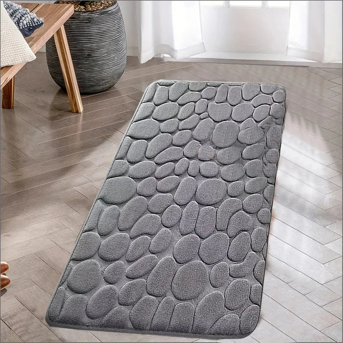 Large Size Kitchen Floor Mat Non-Slip Absorbent Machine Washable Soft Carpet