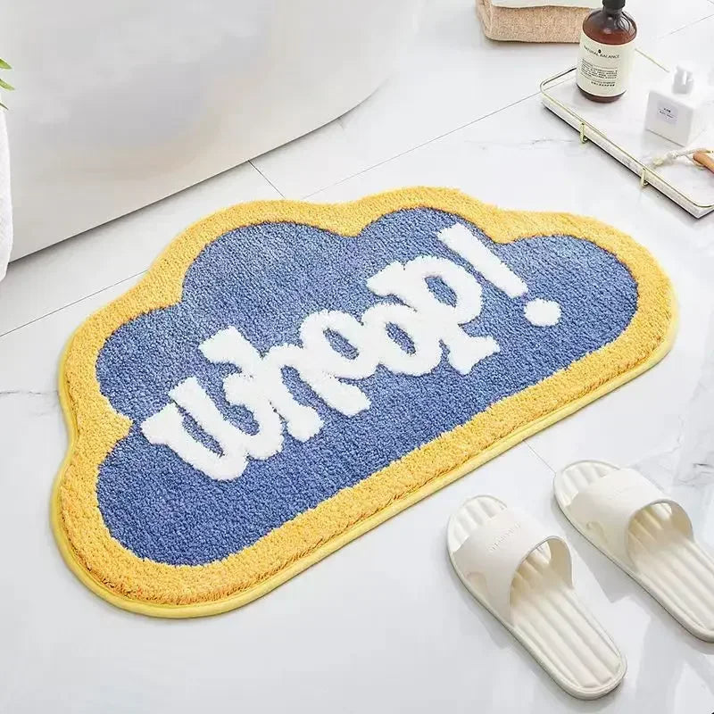 Fruit-style cashmere bathroom absorbent mat
