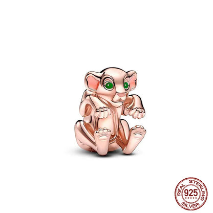 Disney S925 Sterling Silver Charm Beads For Women Bracelet