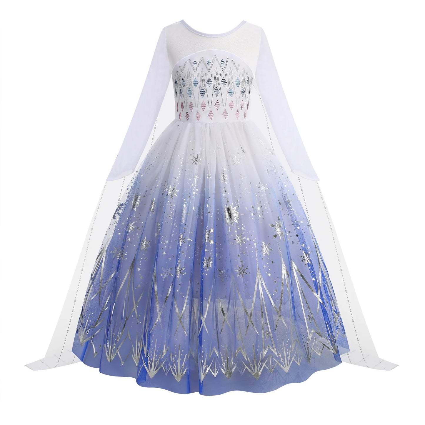 Disney Frozen 2 Elsa Princess Costume Dress For Girls