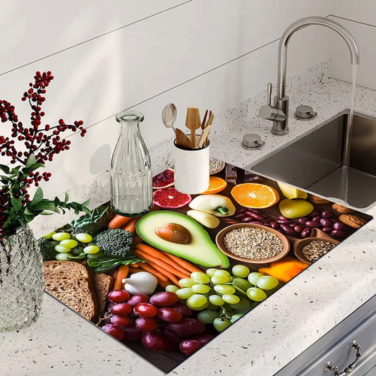 Fruit Absorbent Kitchen Drying Mat