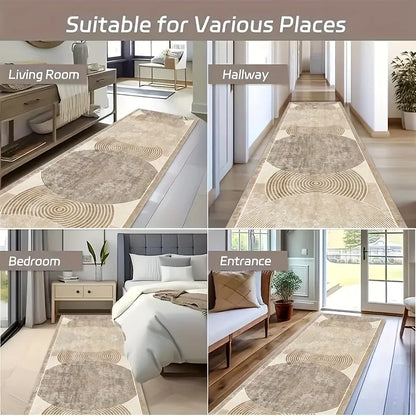 VIKAMA Modern Minimalist Corridor Carpet Non-Slip Kitchen Balcony Bedroom Long Floor Mat