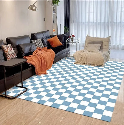 VIKAMA Green Checkered Floor Mat