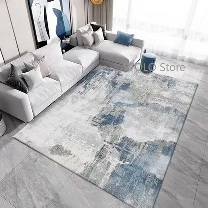 Nordic Ink Splash Abstract Washable Area Rug