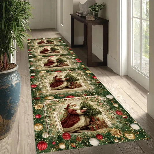 VIKAMA Christmas Themed Anti-Slip Floor Mat