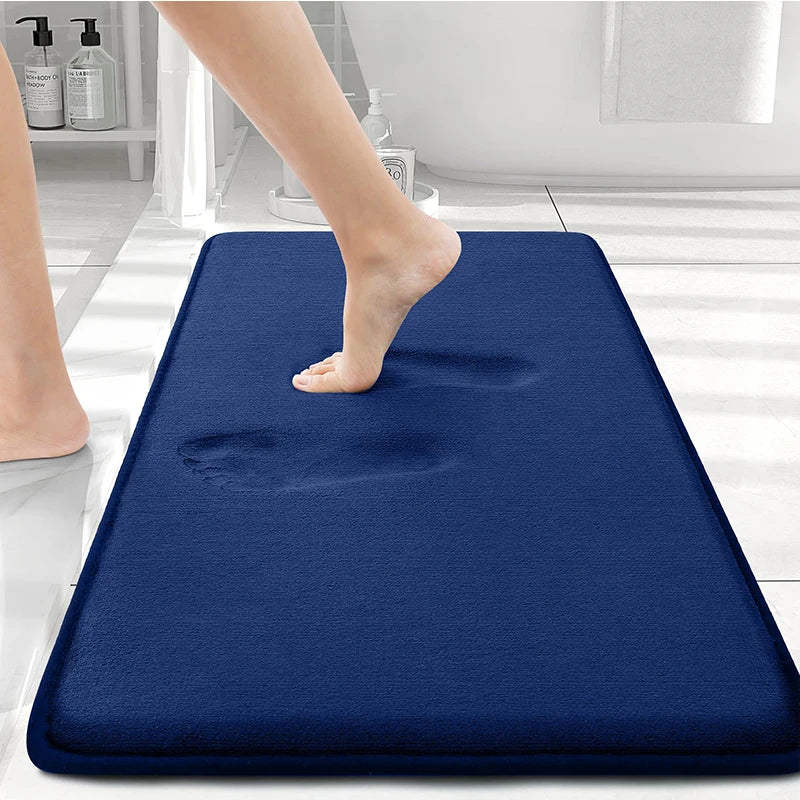 Olanly Silicone Memory Foam Non-Slip Bath Mat