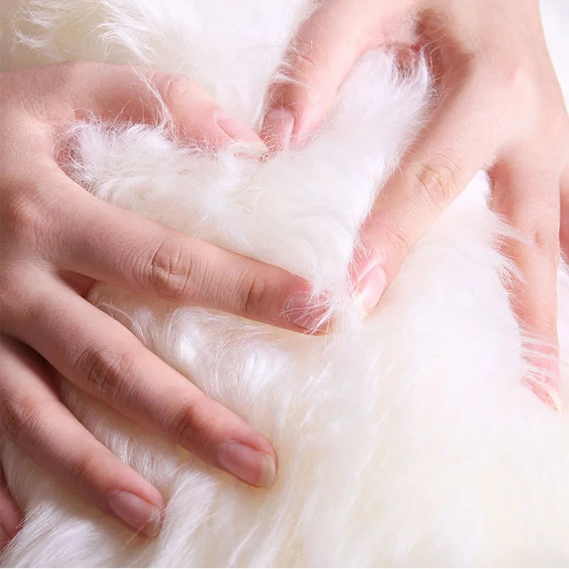 Round Faux Sheepskin Fluffy Area Rug