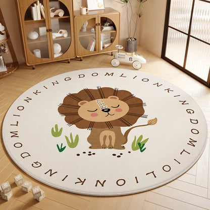 Children’s Round Cartoon Non-Slip Soundproof Area Rug