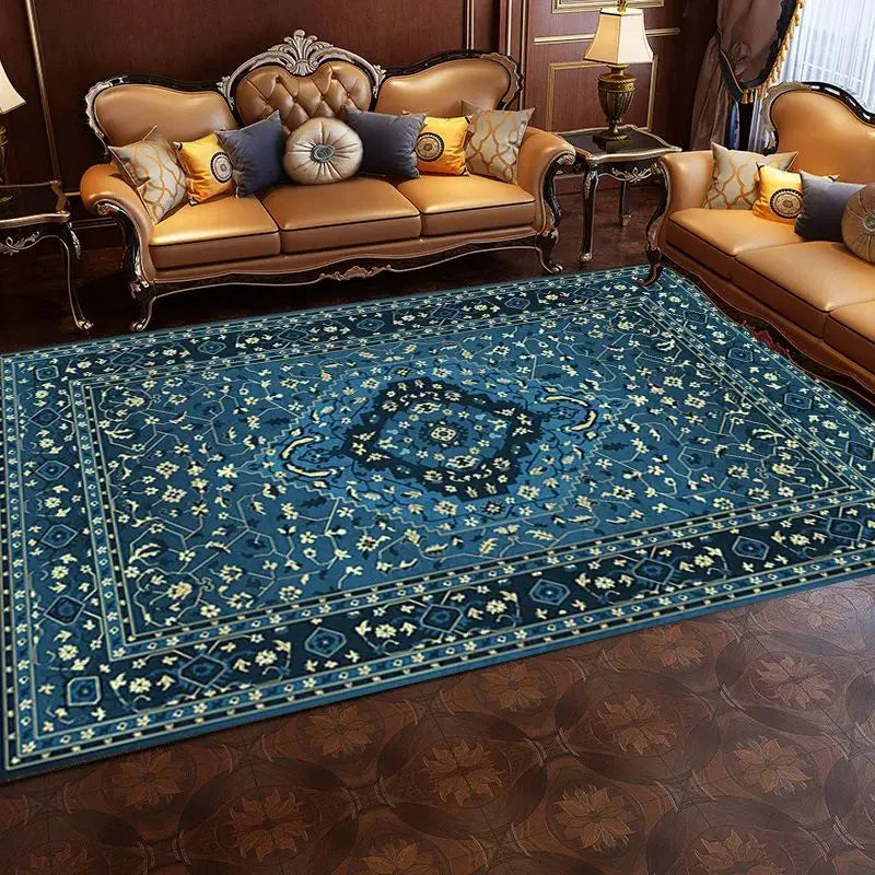 VIKAMA Vintage Persian Crystal Rug Ethnic Living Room Bedroom Carpet