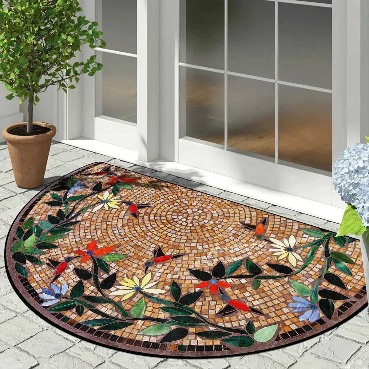 VIKAMA Retro Anti-Slip Entrance Door Mat