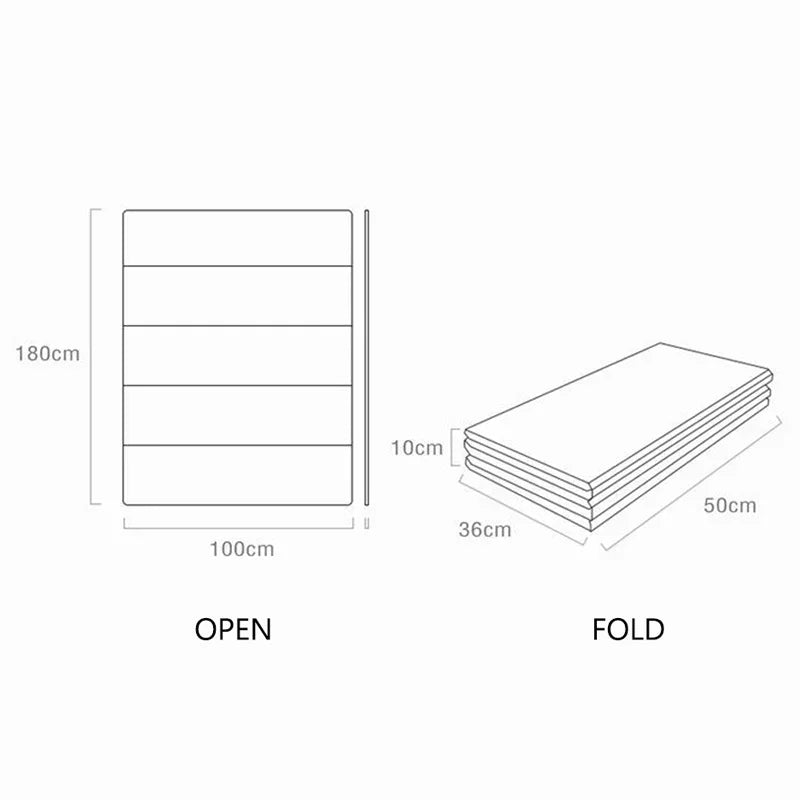Foldable double-sided kids play mat