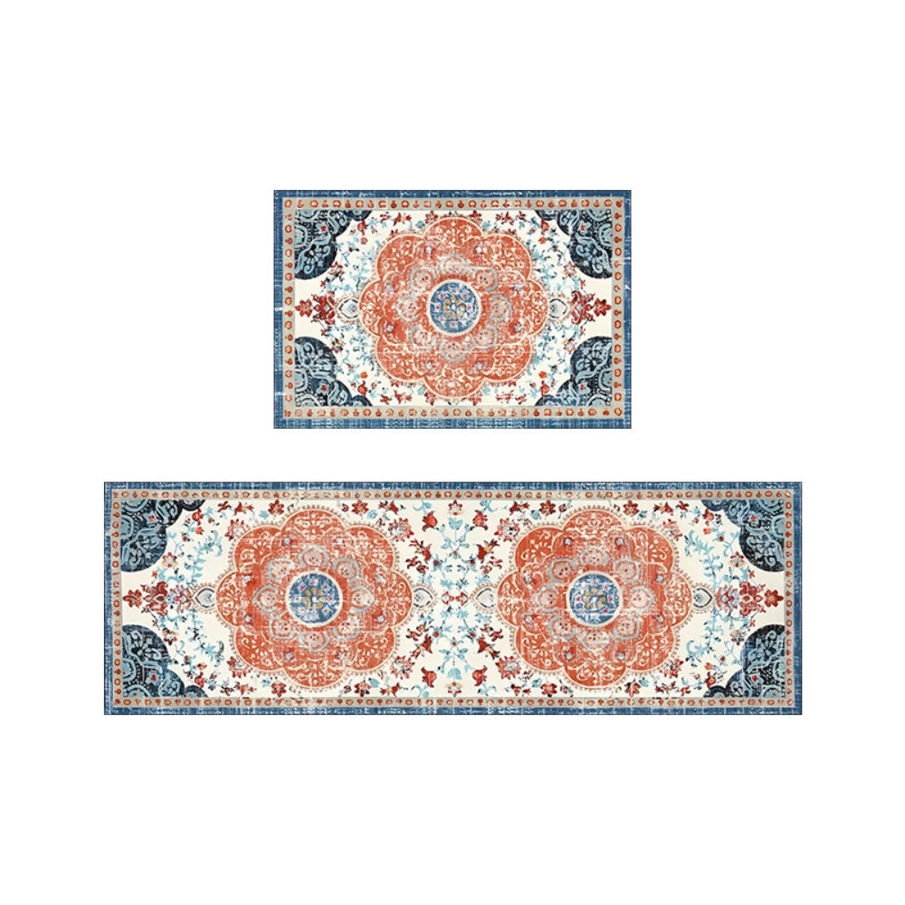 VIKAMA Retro Persian Non-Slip Runner Rug