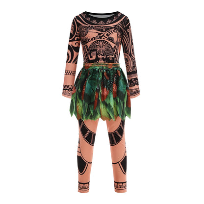 Disney Moana Ocean Adventure Princess Costume Dress For Girls