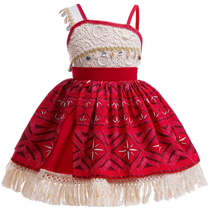 Disney Moana Ocean Adventure Princess Costume Dress For Girls