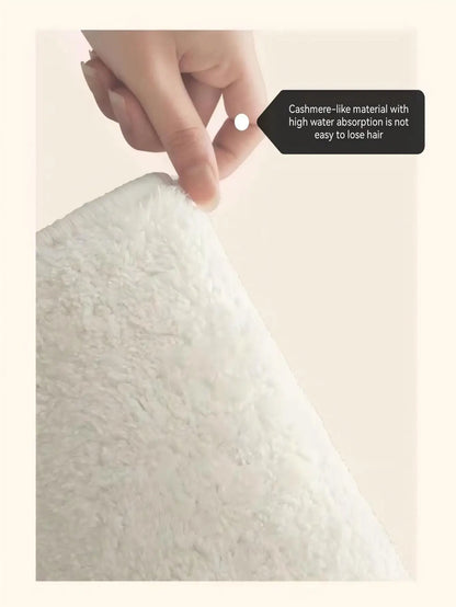Fluffy Tufted Letter Rug “You Look Good” Non-Slip Korean Irregular Bedroom Lounge Mat
