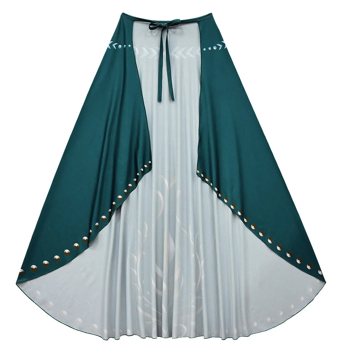 Disney Frozen Anna Dark Green Cloak Costume Dress For Girls