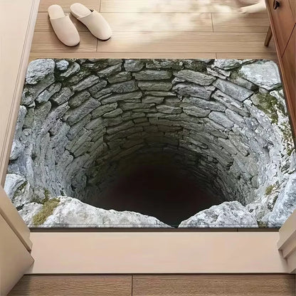 3D Hole Illusion Non-Slip Doormat