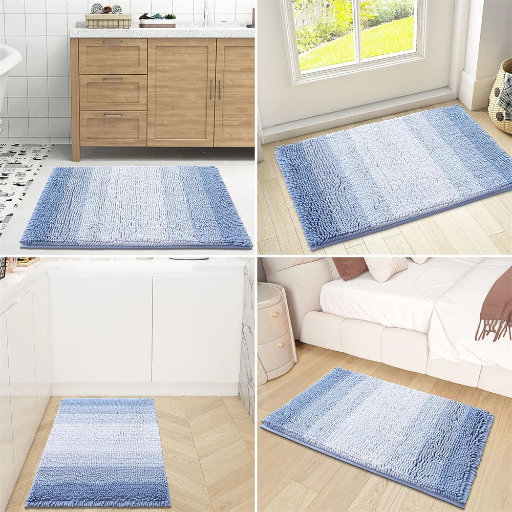 Olanly Chenille Thick Absorbent Bath Rug