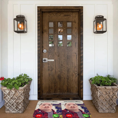 John Pork Calling Welcome Doormat