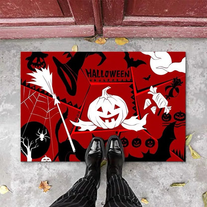 VIKAMA Halloween 3D Sewer Clown Doormat Horror Entry Door Mat Non-Slip Floor Carpet