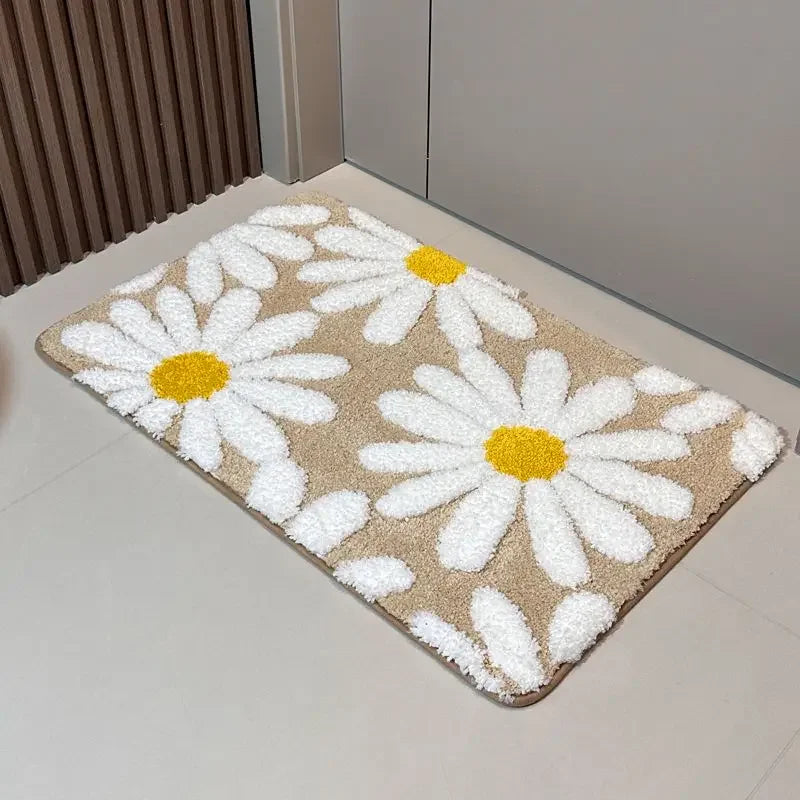 Bathroom Absorbent Floor Mat Non-Slip Toilet Carpet Entry Bedroom Door Mat