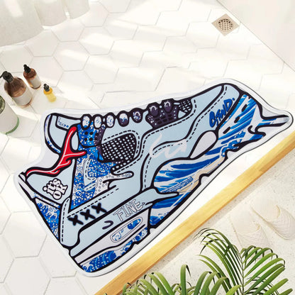 Sneaker Style Non-Slip Absorbent Doormat
