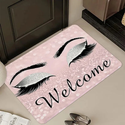 VIKAMA Eyelash Greeting Non-Slip Doormat