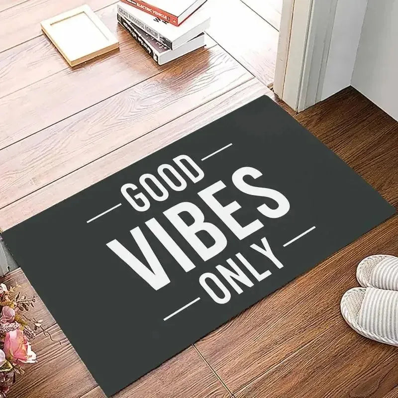 VIKAMA Good Vibes Quote Doormat