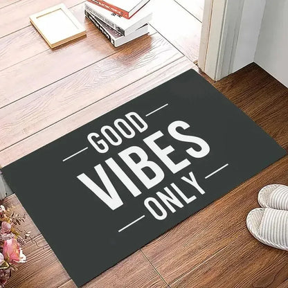 VIKAMA Good Vibes Quote Doormat