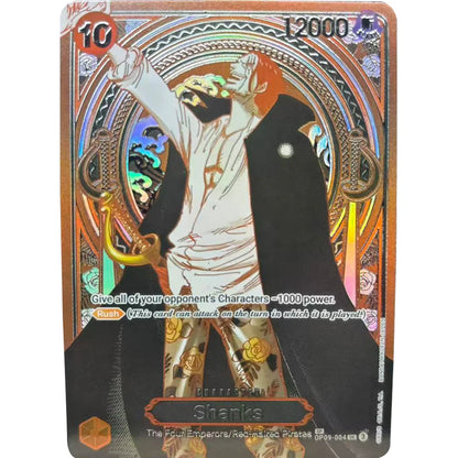 One Piece Luffy Teach Shanks English Anime Card Set