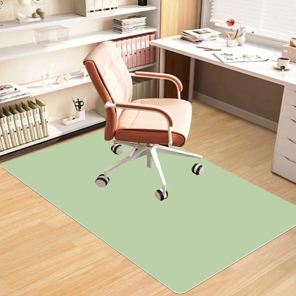 VIKAMA Scandinavian Office Carpet Non-Slip Stain-Resistant Wheelchair Study Floor Mat Home Decor
