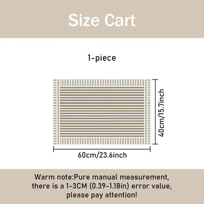 Diatom Mud Absorbent Kitchen Mat Non-Slip Rubber Back Water-Absorbing Washable Floor Rug Home Decor