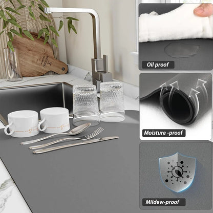 Large Super Absorbent Kitchen Drying Mat