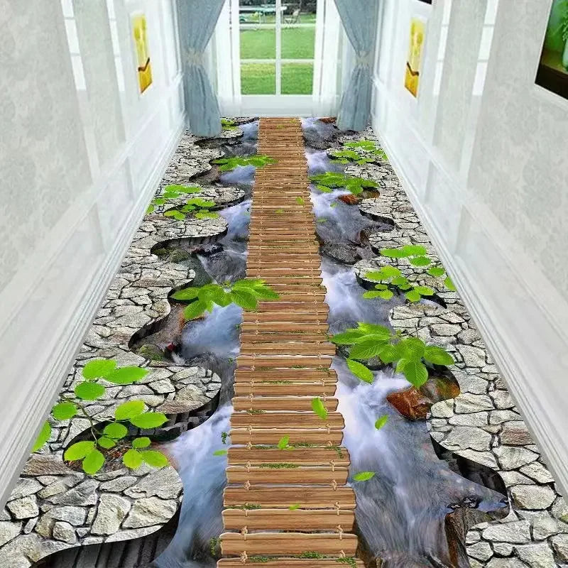 3D Nature Scene Corridor Rug