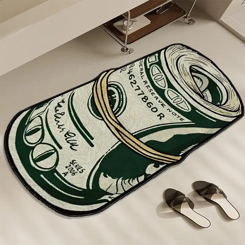 VIKAMA Dollar Pattern Non-Slip Indoor Area Rug