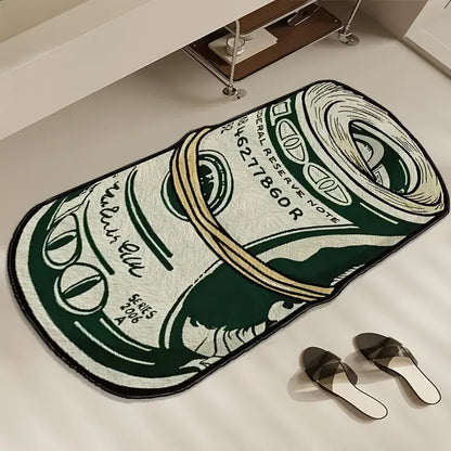 VIKAMA Dollar Pattern Non-Slip Indoor Area Rug