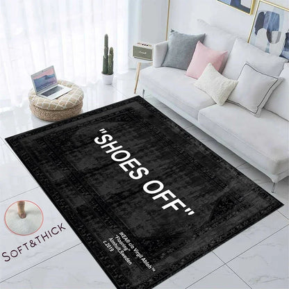 VIKAMA Shoes-Off Rug Hypebeast Lightweight Washable Bedroom Living Room Mat Home Decor