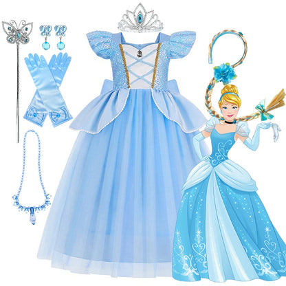 Disney Cinderella Deluxe Princess Ball Gown Costume Dress