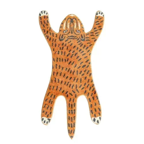 VIKAMA Cartoon Leopard Plush Soft Area Rug