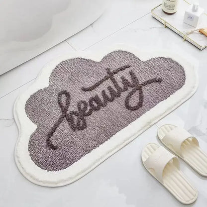 Fruit-style cashmere bathroom absorbent mat