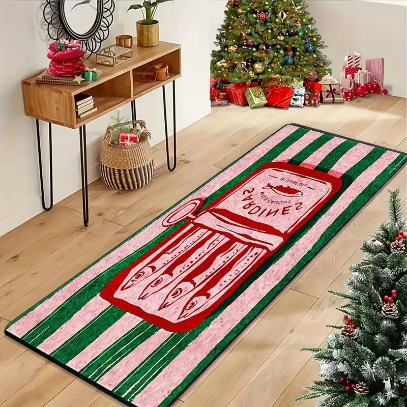 Whimsical Sardine Can Runner Rug