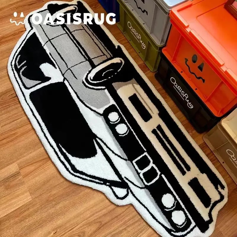 VIKAMA Car Pattern Soft Gaming Area Rug