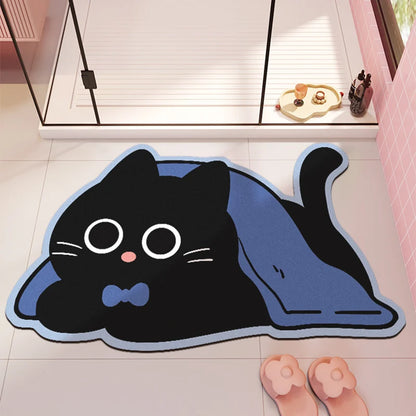 Quick-dry non-slip absorbent door mat