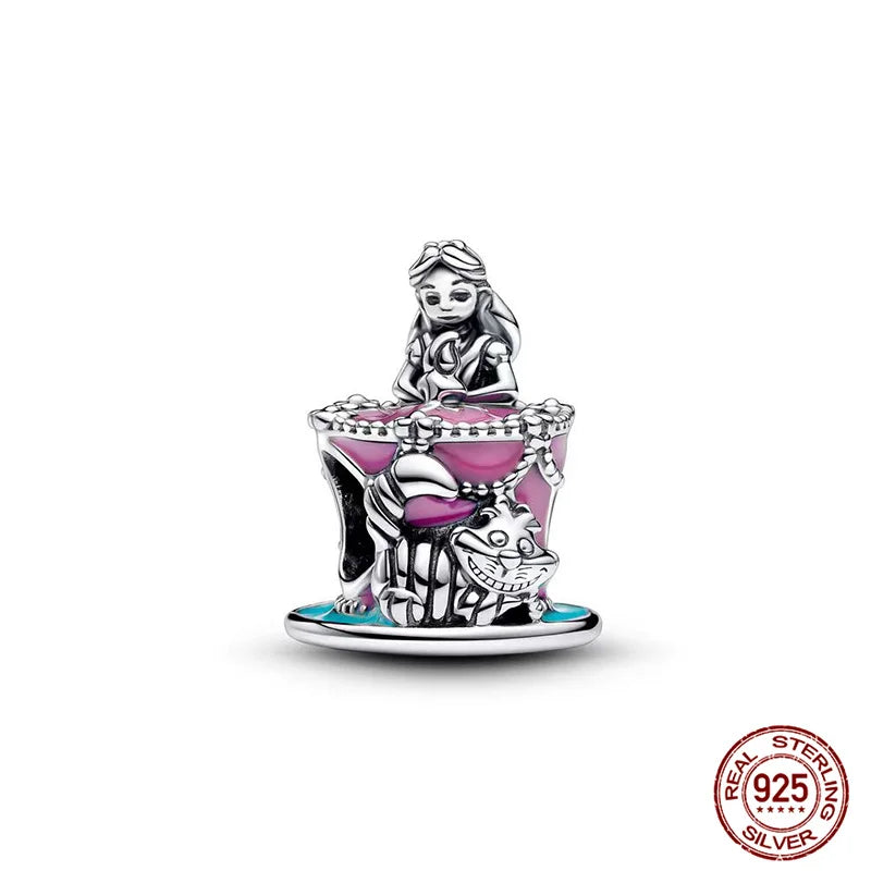 Disney S925 Sterling Silver Charm Beads For Women Bracelet