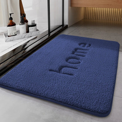 Simple Flannel Non-Slip Absorbent Bath Mat