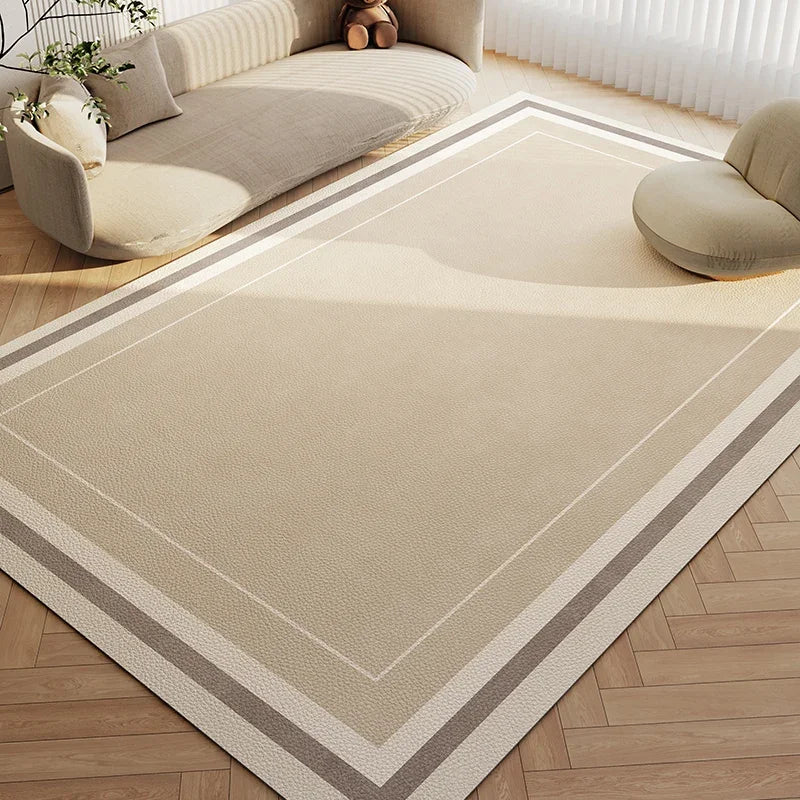 Wabi-Sabi Waterproof PVC Leather Anti-Slip Area Rug