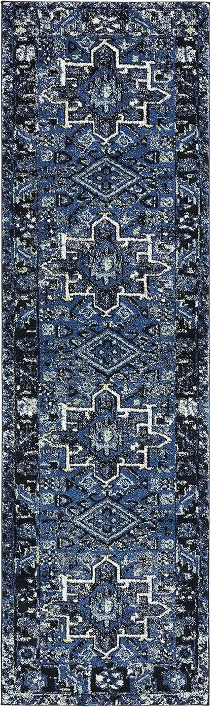 Bohemian Persian Geometric Runner Rug